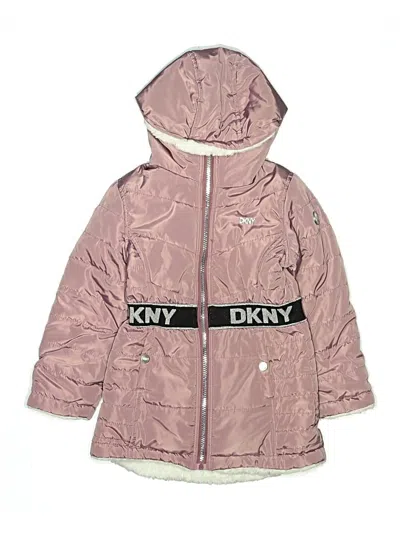 Pre-owned Dkny Kids' Snow Jacket In Pink