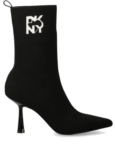 Dkny Sock Boots In Black