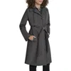 Dkny Softshell Hooded Trench Coat In Gray