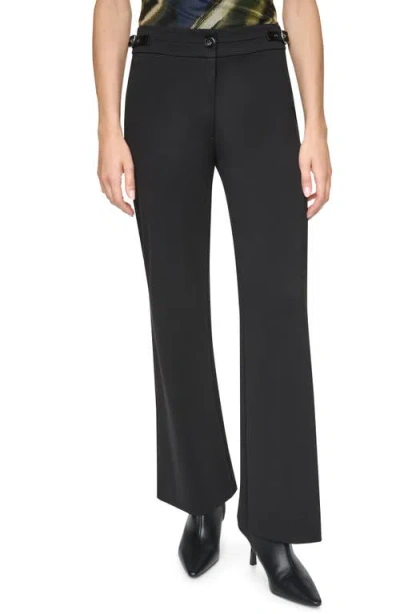 Dkny Soho Fit & Flare Ponte Pants In Black