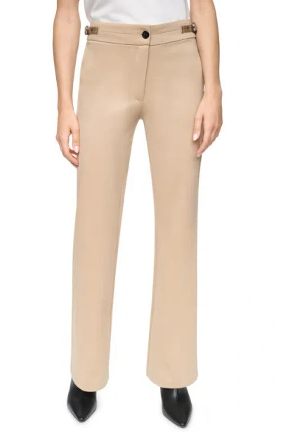 Dkny Soho Fit & Flare Ponte Pants In Neutral