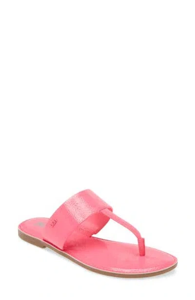 Dkny Solar Logo Sandal In Laser Pink