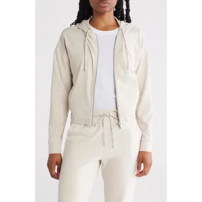 Dkny Space Dye Full Zip Crop Hoodie