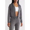 Dkny Sport Women's Spacedye Full-zip Long-sleeve Hoodie
