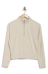 Dkny Space Dye Half Zip Sweatshirt In Neutral