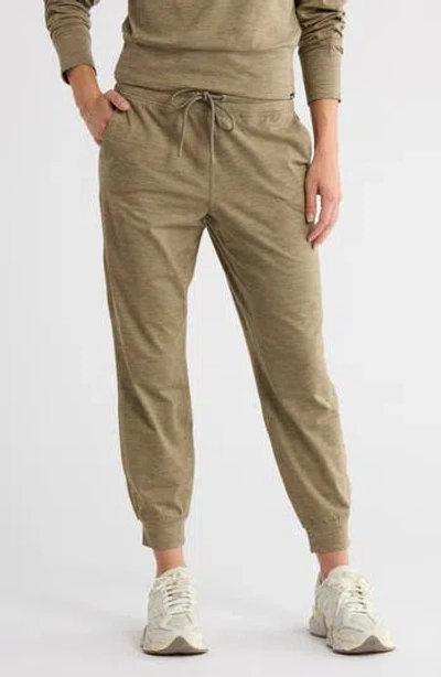 Dkny Space Dye High Waist Slim Joggers In Green