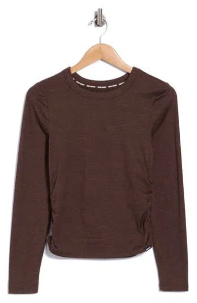 Dkny Spacedye Long Sleeve T-shirt In Brown