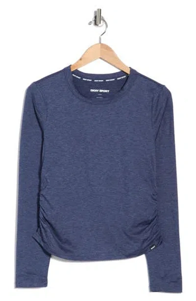 Dkny Spacedye Long Sleeve T-shirt In Blue
