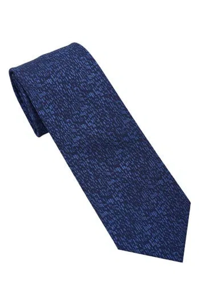 Dkny Speckled Stripe Tie In Black