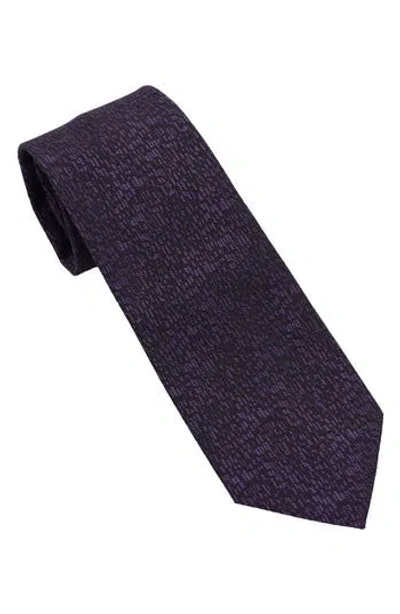 Dkny Speckled Stripe Tie In Purple
