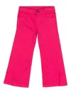 Dkny Split-hem Smart Trousers In Pink