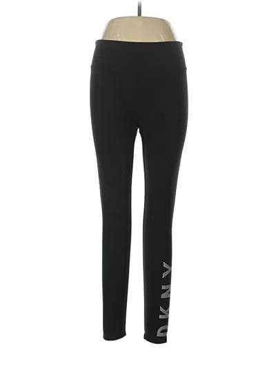 Pre-owned Dkny Sport Active Pants In Black