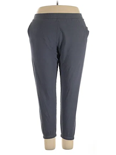 Pre-owned Dkny Sport Active Pants In Gray