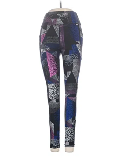 Pre-owned Dkny Sport Active Pants In Purple
