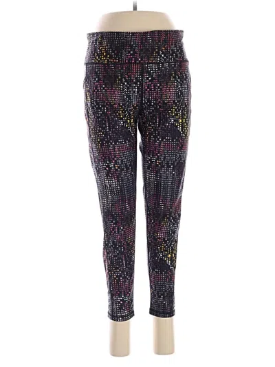 Pre-owned Dkny Sport Active Pants In Purple