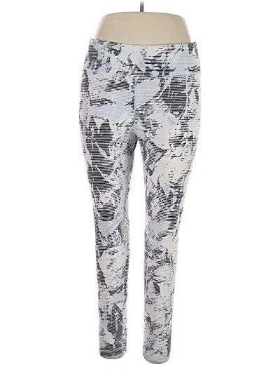 Pre-owned Dkny Sport Active Pants In Silver