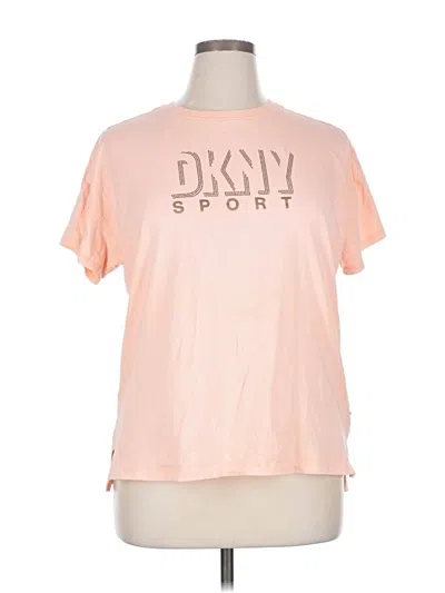 Pre-owned Dkny Sport Active T-shirt In Pink