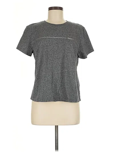 Pre-owned Dkny Sport Active T-shirt In Gray
