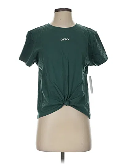 Pre-owned Dkny Sport Active T-shirt In Green