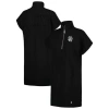 DKNY SPORT DKNY SPORT BLACK SAN DIEGO PADRES EMILY QUARTER-ZIP SNEAKER DRESS