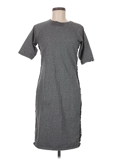 Pre-owned Dkny Sport Casual Dress In Gray