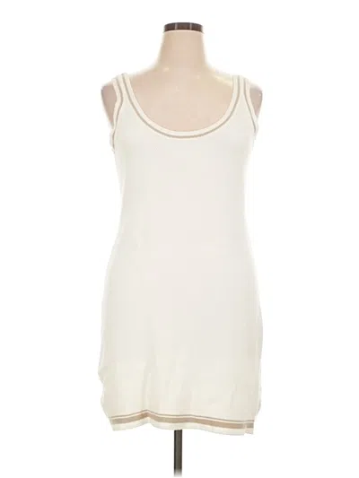 Pre-owned Dkny Sport Casual Dress In Ivory