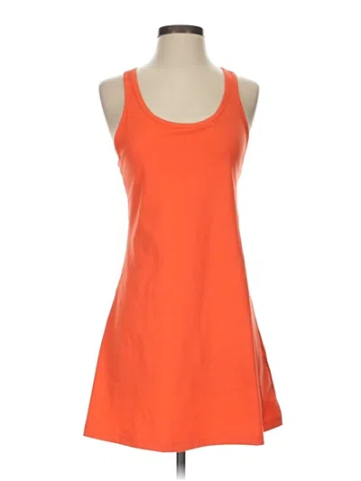 Pre-owned Dkny Sport Casual Dress In Orange