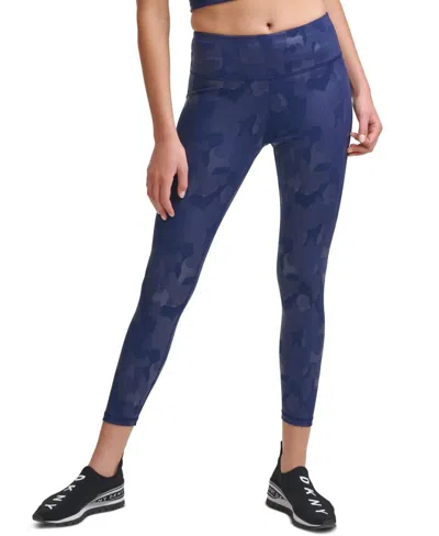 Dkny Sport Cloud Camo Printed High-waist Leggings In Galaxy Cloud Camo In Multi