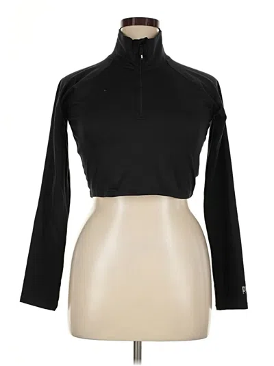 Pre-owned Dkny Sport Fleece Jacket In Black