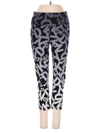 Pre-owned Dkny Sport Leggings In Black