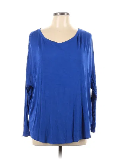 Pre-owned Dkny Sport Long Sleeve T-shirt In Blue