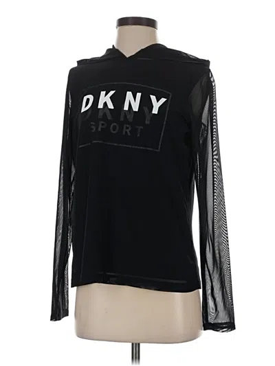 Pre-owned Dkny Sport Long Sleeve T-shirt In Black