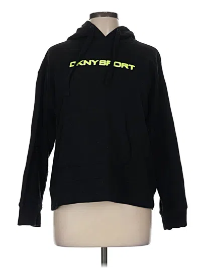 Pre-owned Dkny Sport Pullover Hoodie In Black