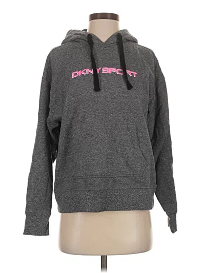Pre-owned Dkny Sport Pullover Hoodie In Gray
