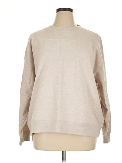 Pre-owned Dkny Sport Pullover Sweater In Tan