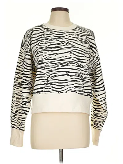 Pre-owned Dkny Sport Pullover Sweater In White