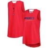 DKNY SPORT DKNY SPORT RED LOS ANGELES ANGELS CLAIRE FASHION TRI-BLEND TANK TOP