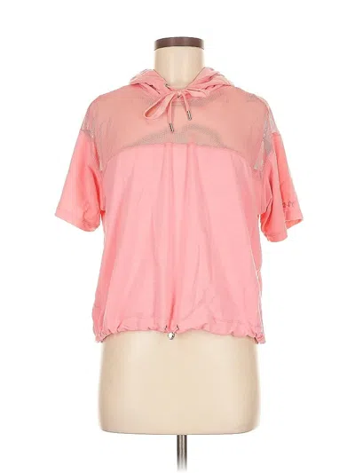 Pre-owned Dkny Sport Short Sleeve Polo Shirt In Pink