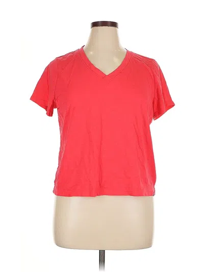 Pre-owned Dkny Sport Short Sleeve T-shirt In Red