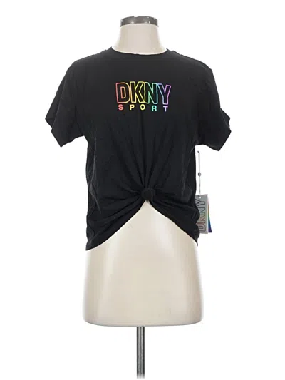 Pre-owned Dkny Sport Short Sleeve T-shirt In Black