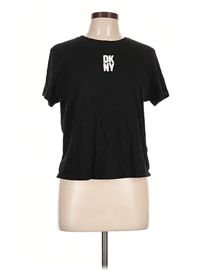 Pre-owned Dkny Sport Short Sleeve T-shirt In Black