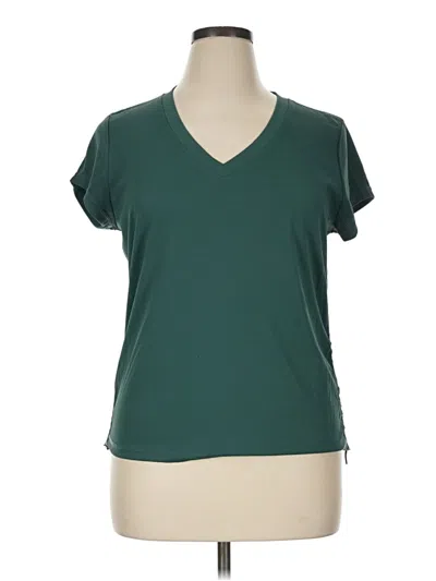 Pre-owned Dkny Sport Short Sleeve T-shirt In Green