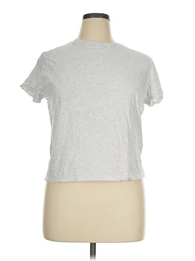 Pre-owned Dkny Sport Short Sleeve T-shirt In Silver