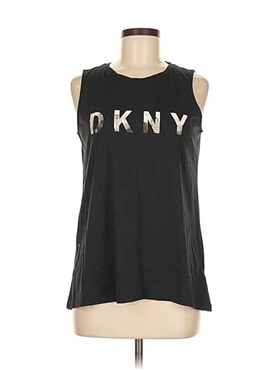 Pre-owned Dkny Sport Sleeveless T-shirt In Black