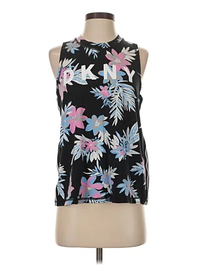 Pre-owned Dkny Sport Sleeveless T-shirt In Black