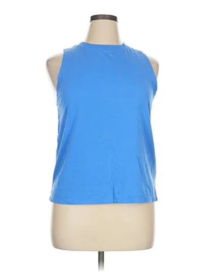 Pre-owned Dkny Sport Sleeveless T-shirt In Blue