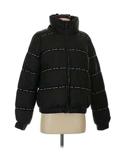 Pre-owned Dkny Sport Snow Jacket In Black