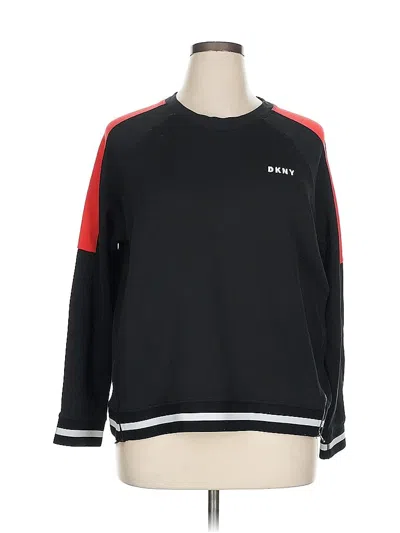 Pre-owned Dkny Sport Sweatshirt In Black
