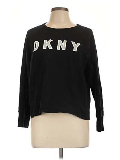 Pre-owned Dkny Sport Sweatshirt In Black