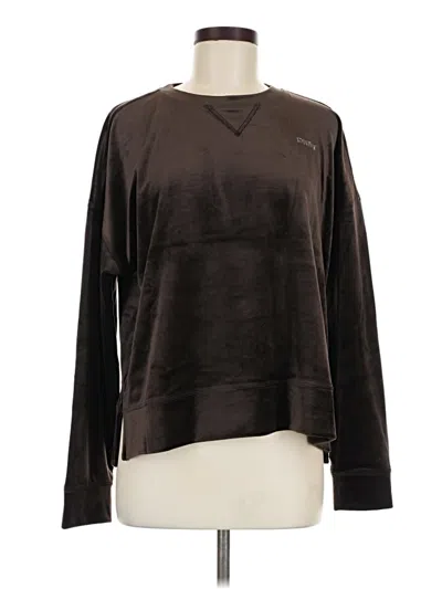 Pre-owned Dkny Sport Sweatshirt In Brown
